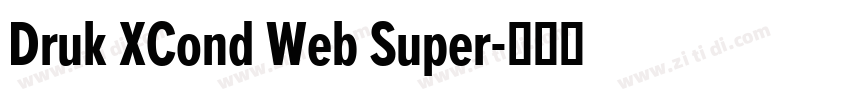 Druk XCond Web Super字体转换